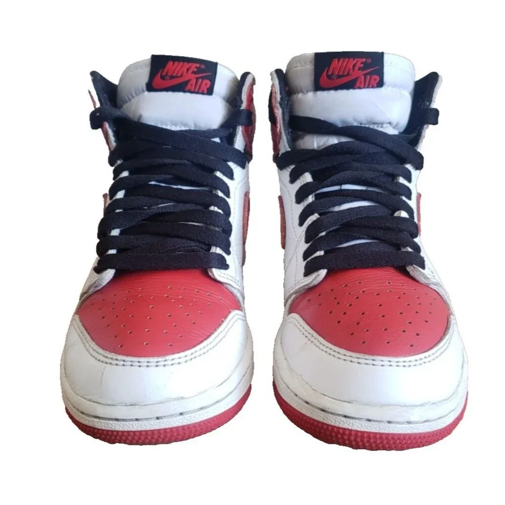 Nike Air Jordan 1 Mid Gym Red White Black 575441-161 Youth Size 4